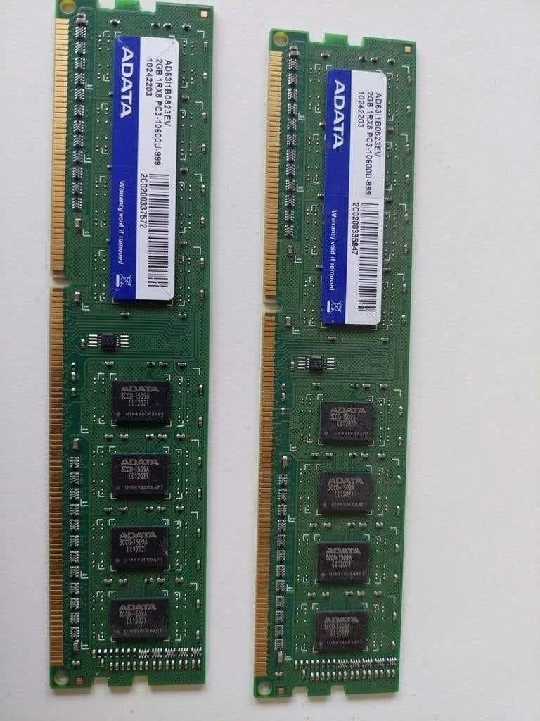 ADATA 2GB DDR2 Geheugen Set (2x1GB), Gebruikt, Ophalen of Verzenden, DDR2, Desktop