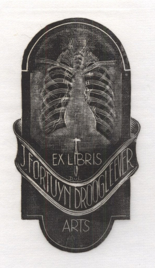 0259 Ex Libris Nederland : Dirk Govert van Luijn, 1946, Verzenden, Ex libris