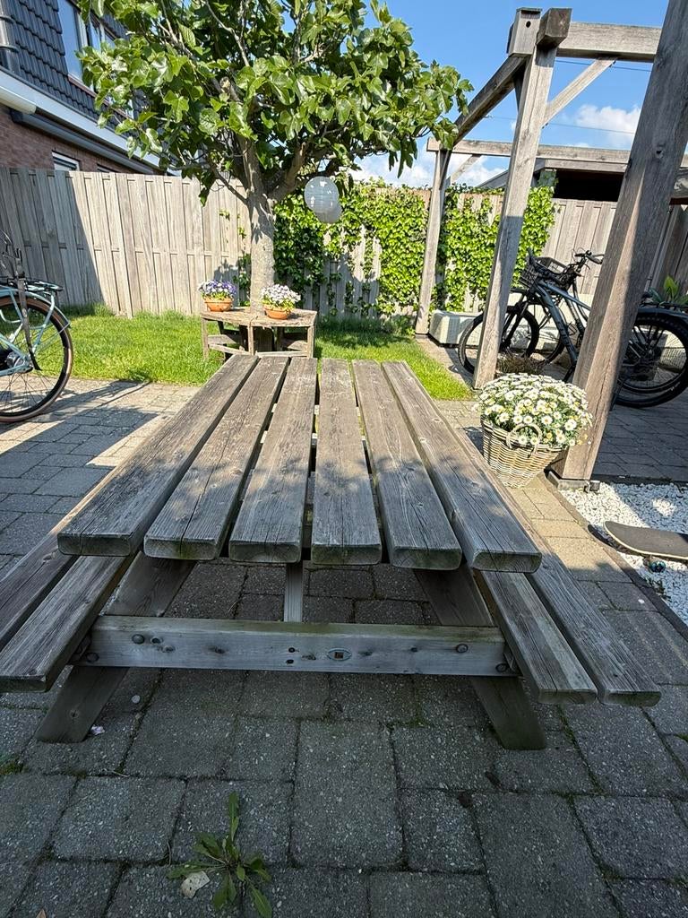 Kinder picknick tafel geimpregneerd 120cm, Tuin en Terras, Picknicktafels, Nieuw, Rechthoekig, Hout, Ophalen