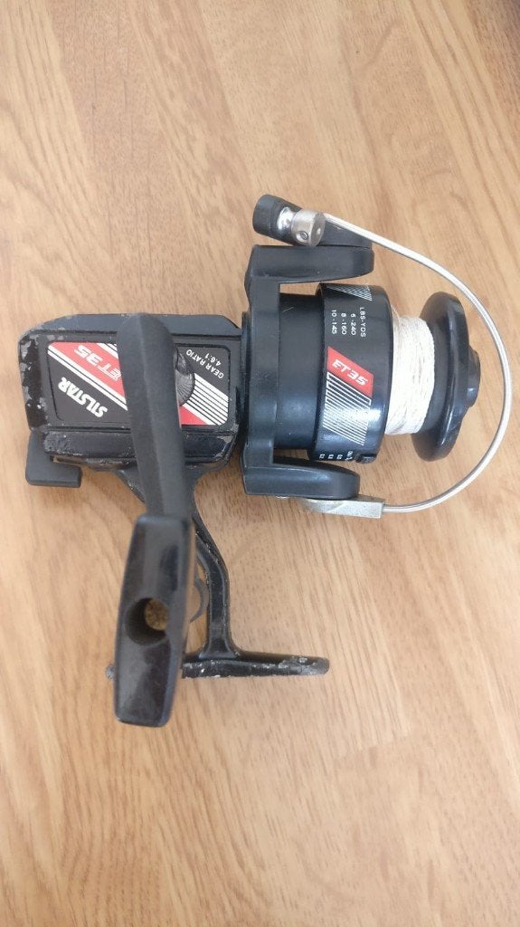 Silstar ET35 vismolen spinning reel 4.6:1., Ophalen of Verzenden, Gebruikt, Molen