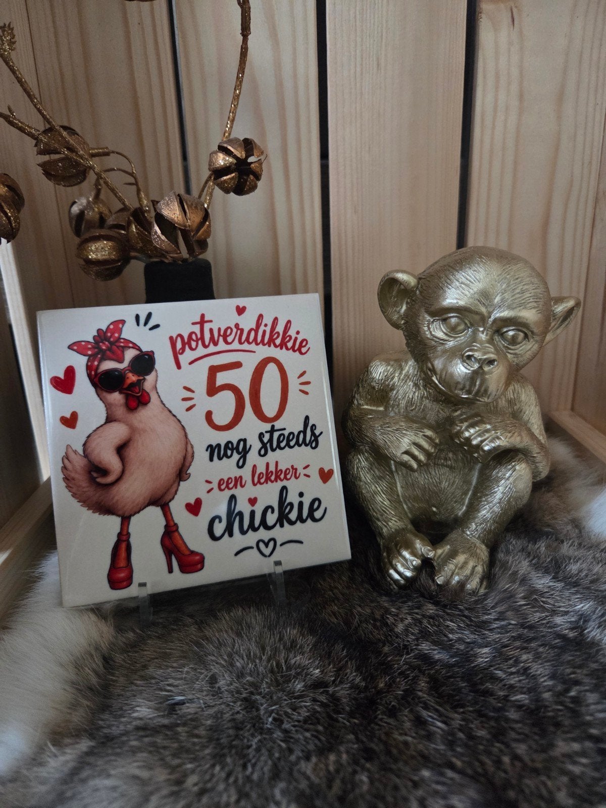 Tegeltje 50 jaar, Ophalen of Verzenden