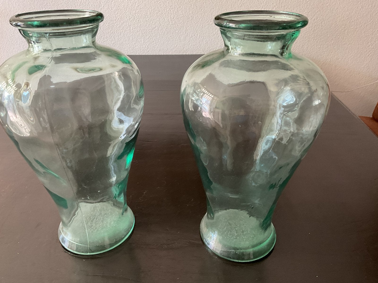 Twee grote vazen, Huis en Inrichting, Woonaccessoires | Vazen, Ophalen, Glas
