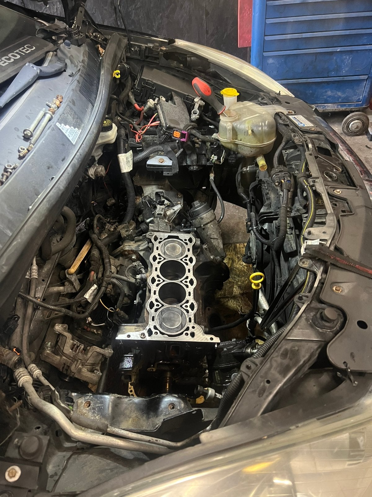 Opel corsa koppakking reparatie, Ophalen