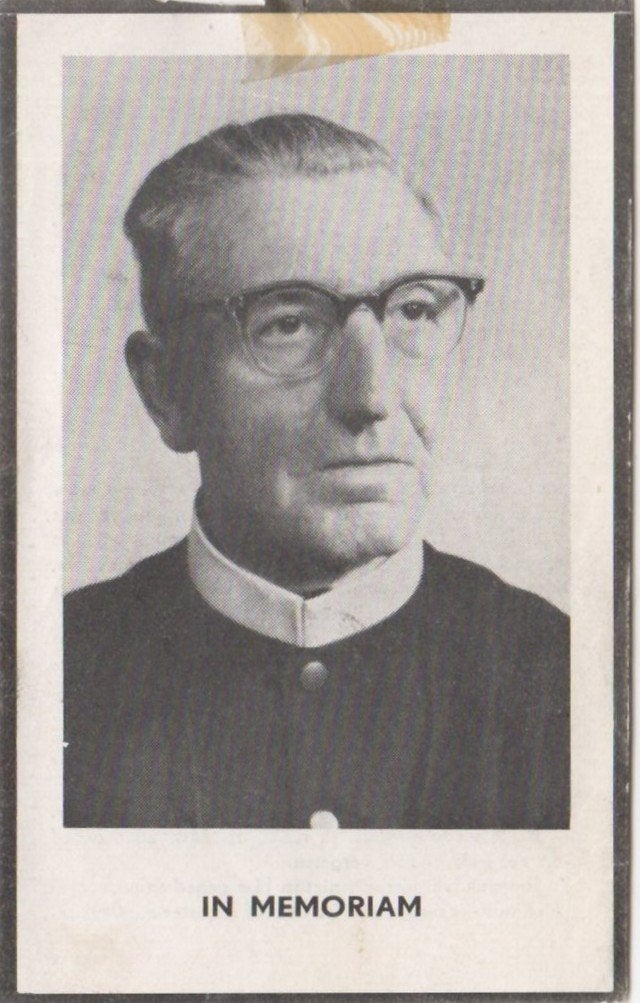 frater Johannes van Drunen 1890 Boxtel + 1955 Tilburg, 65 jr, Verzamelen, Ophalen of Verzenden
