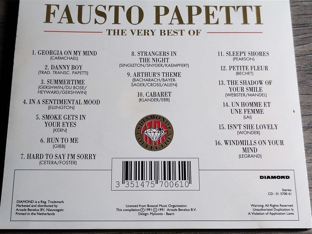 Fausto Papetti – The Very Best Of, Ophalen of Verzenden, Zo goed als nieuw, Jazz