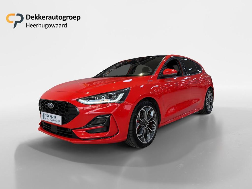 Ford Focus 1.0 EcoBoost Hybrid 125 pk ST Line X Panoramadak, Gebruikt, Euro 6, Bedrijf, Handgeschakeld