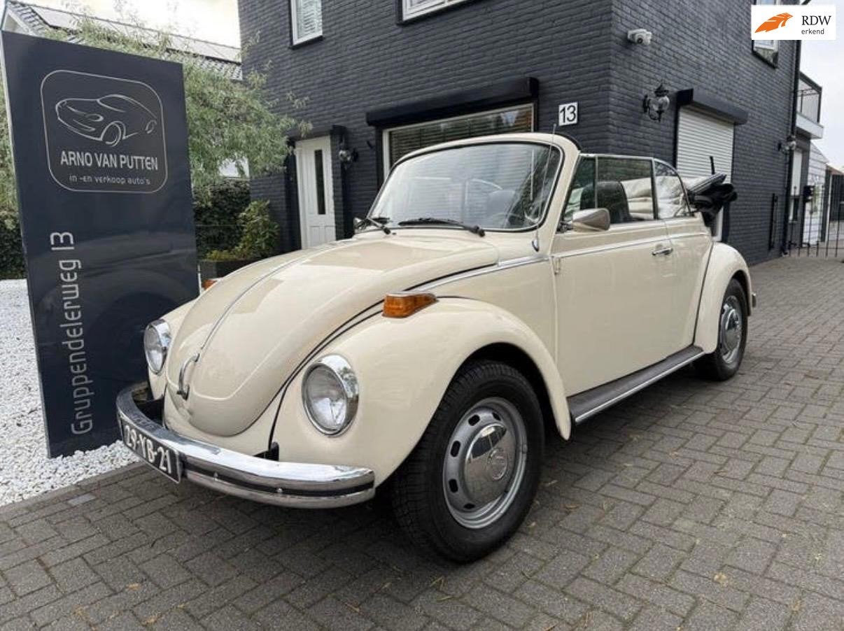 Volkswagen Kever Cabriolet 1974 Automaat! in nette staat!, Auto's, Automaat, Gebruikt, Beetle (Kever), 4 cilinders