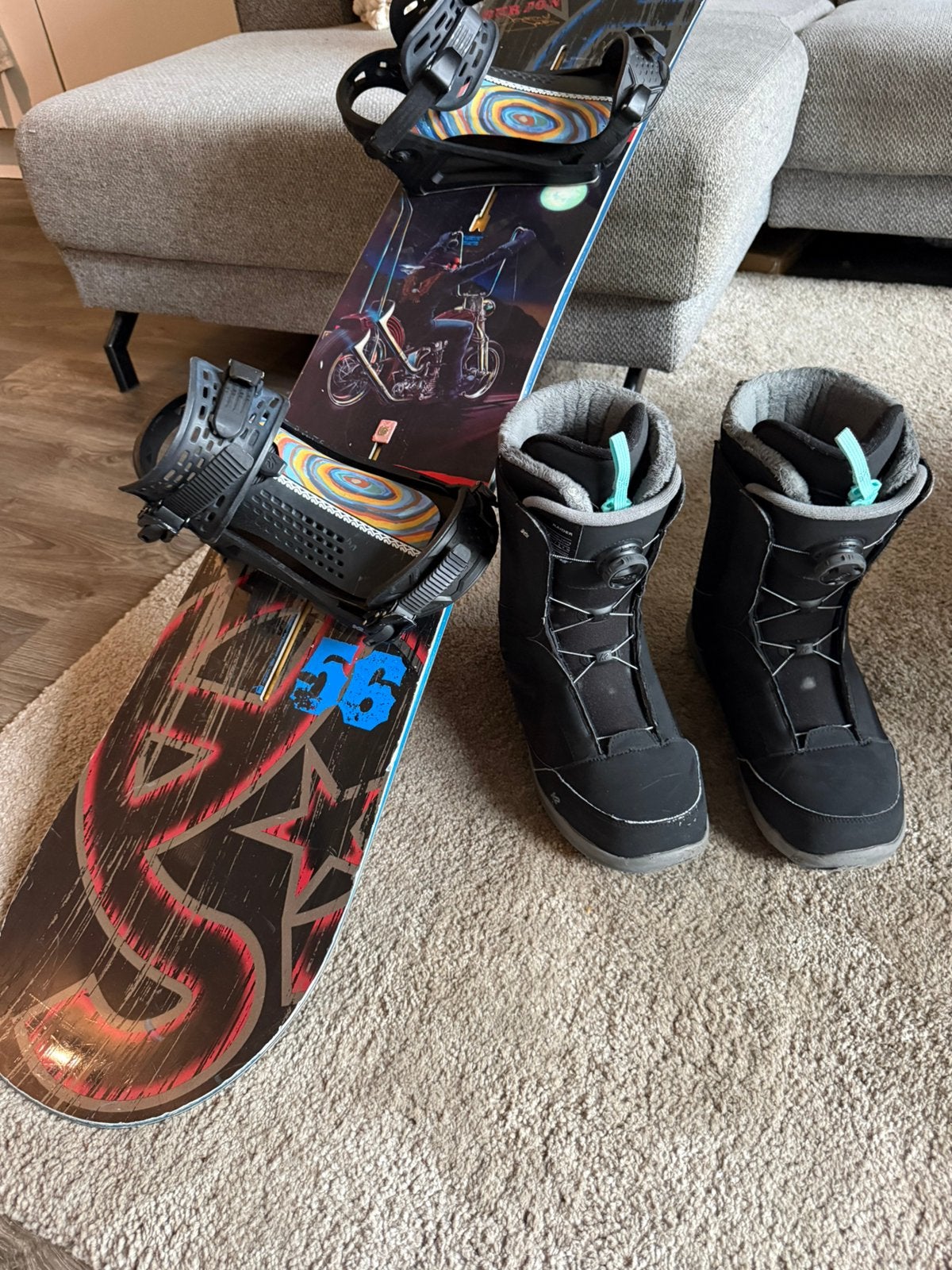 Complete snowboard set, Ophalen, Zo goed als nieuw, Board
