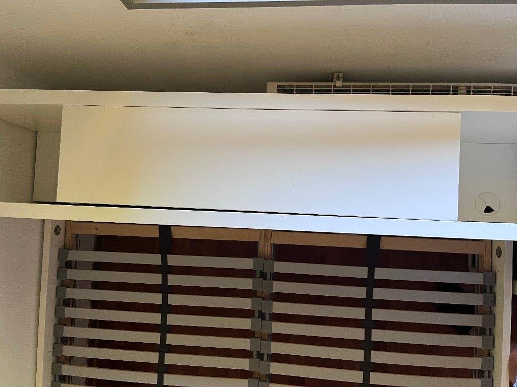 IKEA bed 140 x 200, Ophalen, Gebruikt, Wit, Tweepersoons