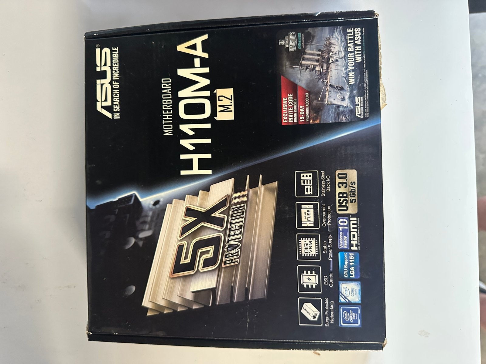 ASUS H110M-A/M.2 Moederbord - LGA1151, DDR4, micro-ATX, Computers en Software, Ophalen of Verzenden, Zo goed als nieuw, Intel