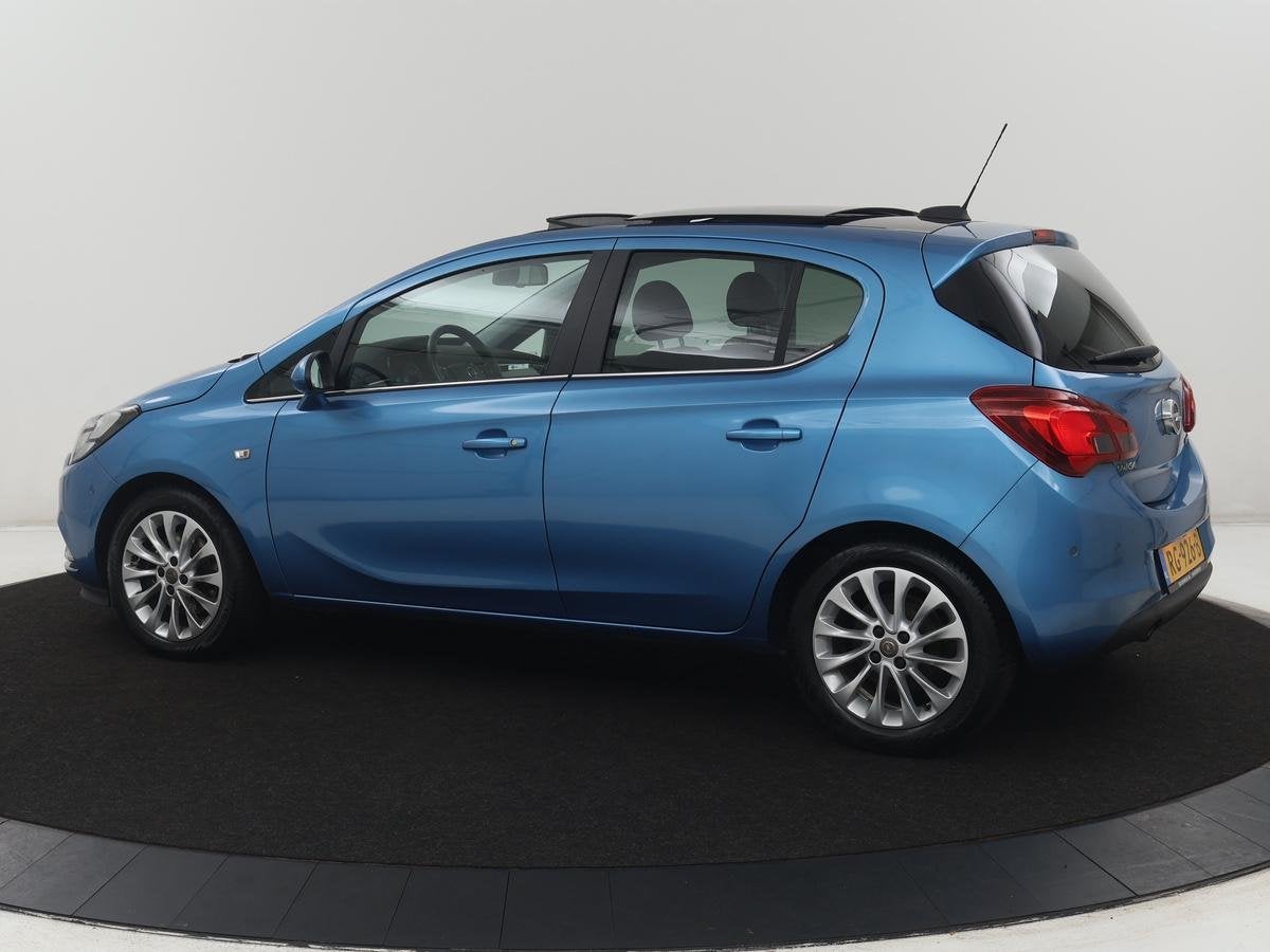 Opel Corsa 1.0 Turbo Innovation | Panoramadak | Stuur/stoelv, Voorwielaandrijving, Stof, Gebruikt, Blauw