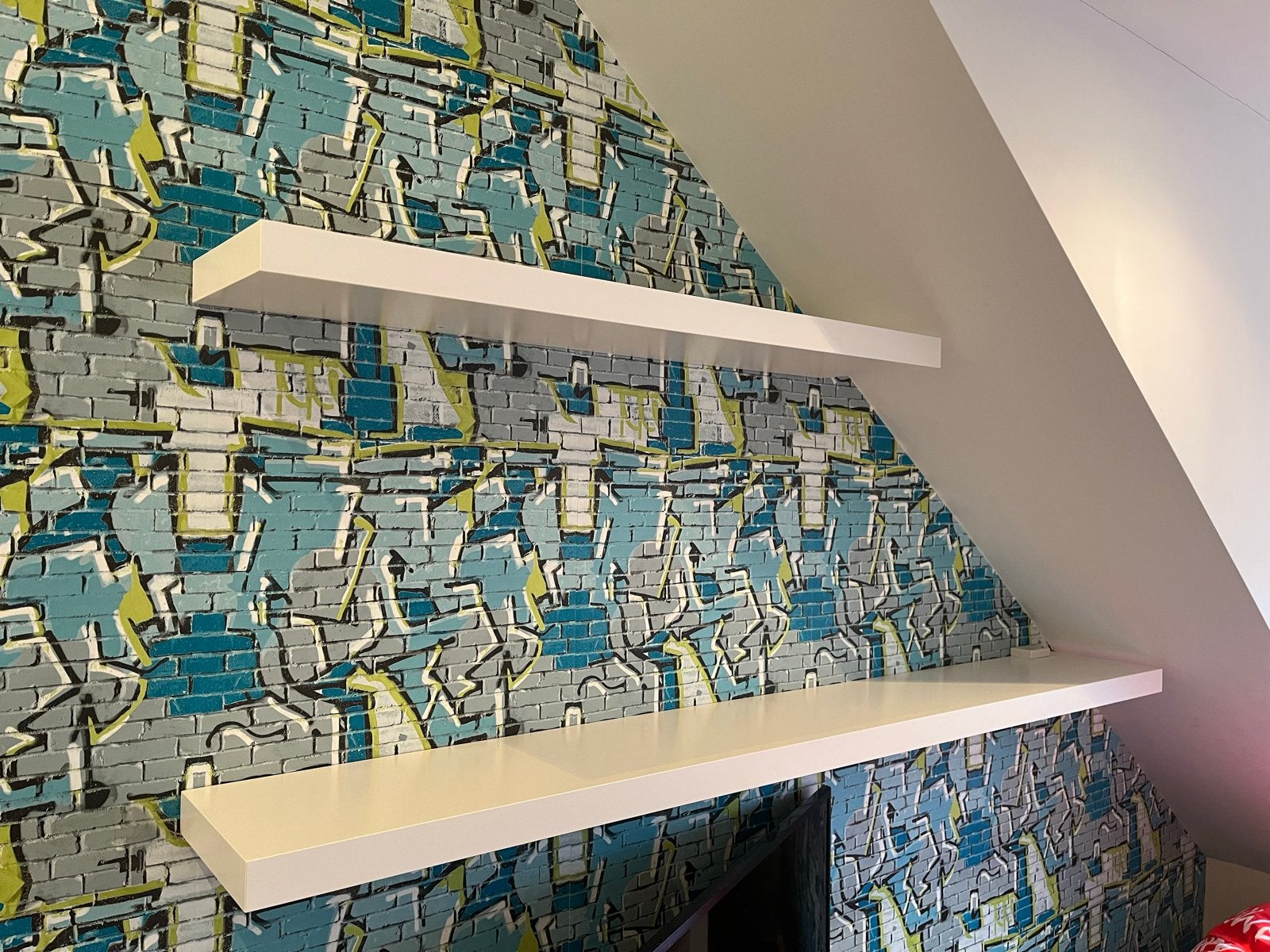Witte zwevende wandplanken IKEA - LACK - diverse maten, Huis en Inrichting, Woonaccessoires | Wandplanken en Boekenplanken, Zo goed als nieuw