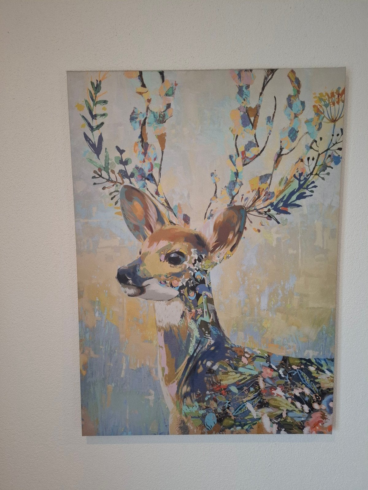 Set van 2 Ikea schilderijen met herten, nog in collectie, Op houten frame, Ophalen of Verzenden, Dieren, Print