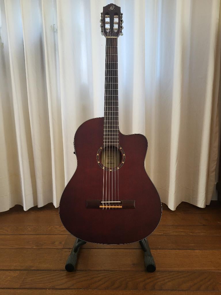 Ortega RCE125MMSN – elektro‑akoestische klassieke gitaar, Ophalen, Zo goed als nieuw, Klassieke of Spaanse gitaar, Met (piezo-)element