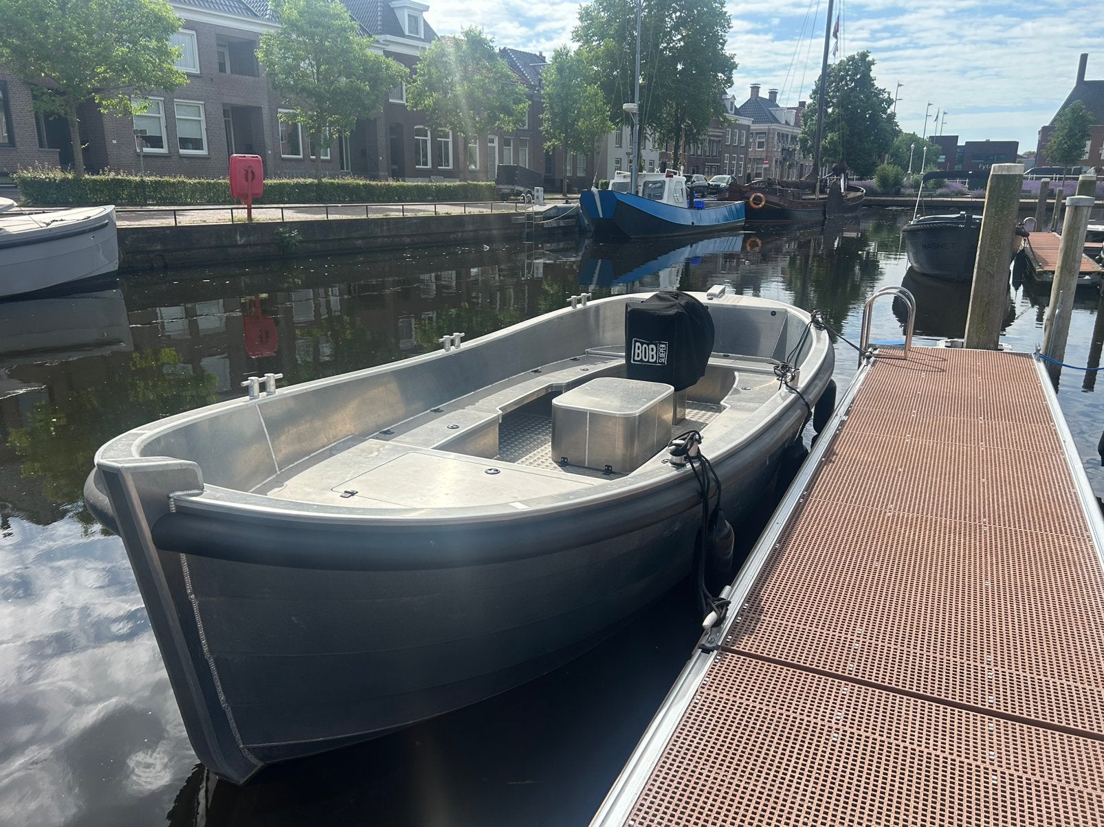 Aluminium sloep. Explorer 650 Bobsloepen, Watersport en Boten, Sloepen, Zo goed als nieuw, Grachtenboot, Overige merken, Boegschroef