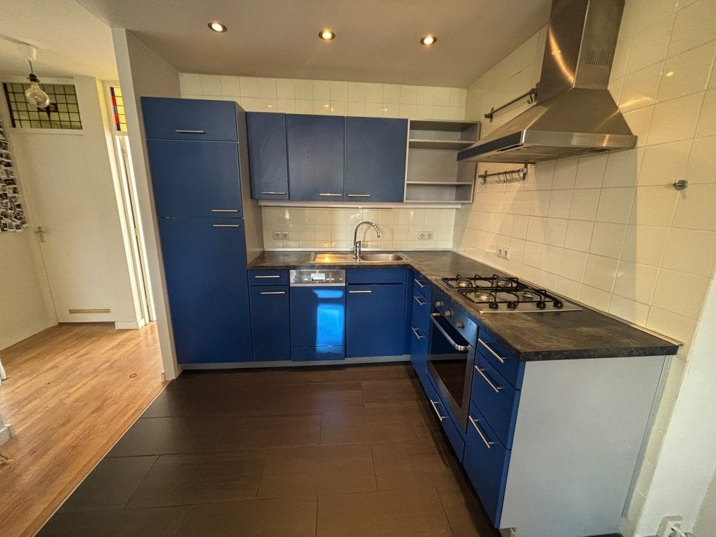 Keuken, Ophalen, Gebruikt, Blauw, Hoekkeuken
