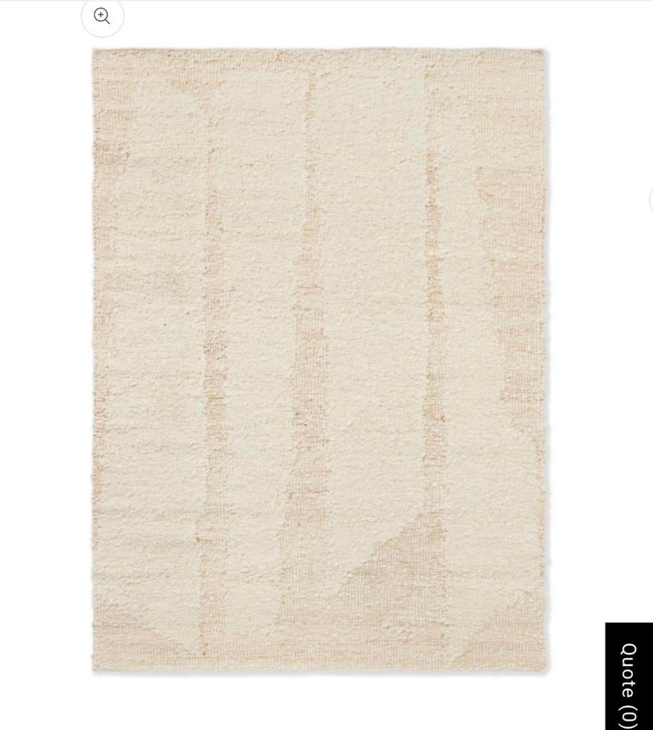 Brink en Campman Craft Fundament Wool White 149309, Ophalen, 100 tot 150 cm, 50 tot 100 cm, Zo goed als nieuw