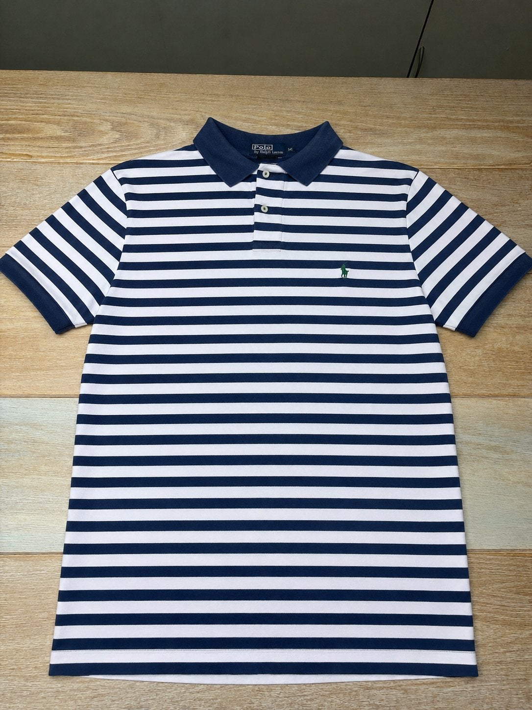 Polo Ralph Lauren gestreept poloshirt - Maat L, Kleding | Heren, Polo's, Ophalen of Verzenden, Zo goed als nieuw, Maat 52/54 (L)