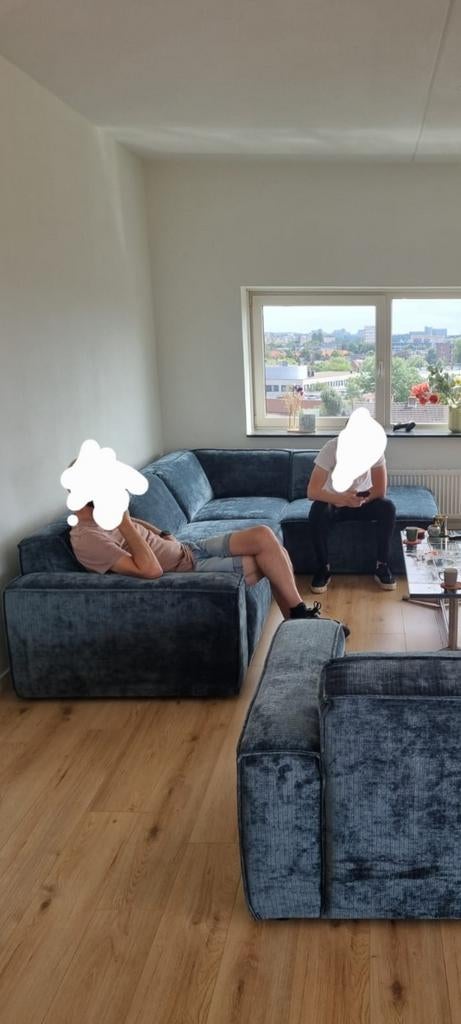 Floyd hoekbank met loveseat Loods5, Ophalen of Verzenden, Zo goed als nieuw, Stof, Ribstof