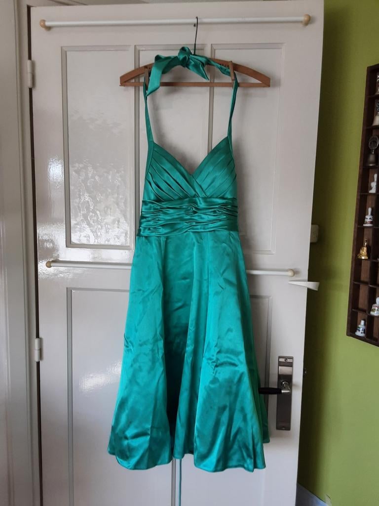 Gala / cocktailjurk met veterrug en bijpassende stola, Ophalen of Verzenden