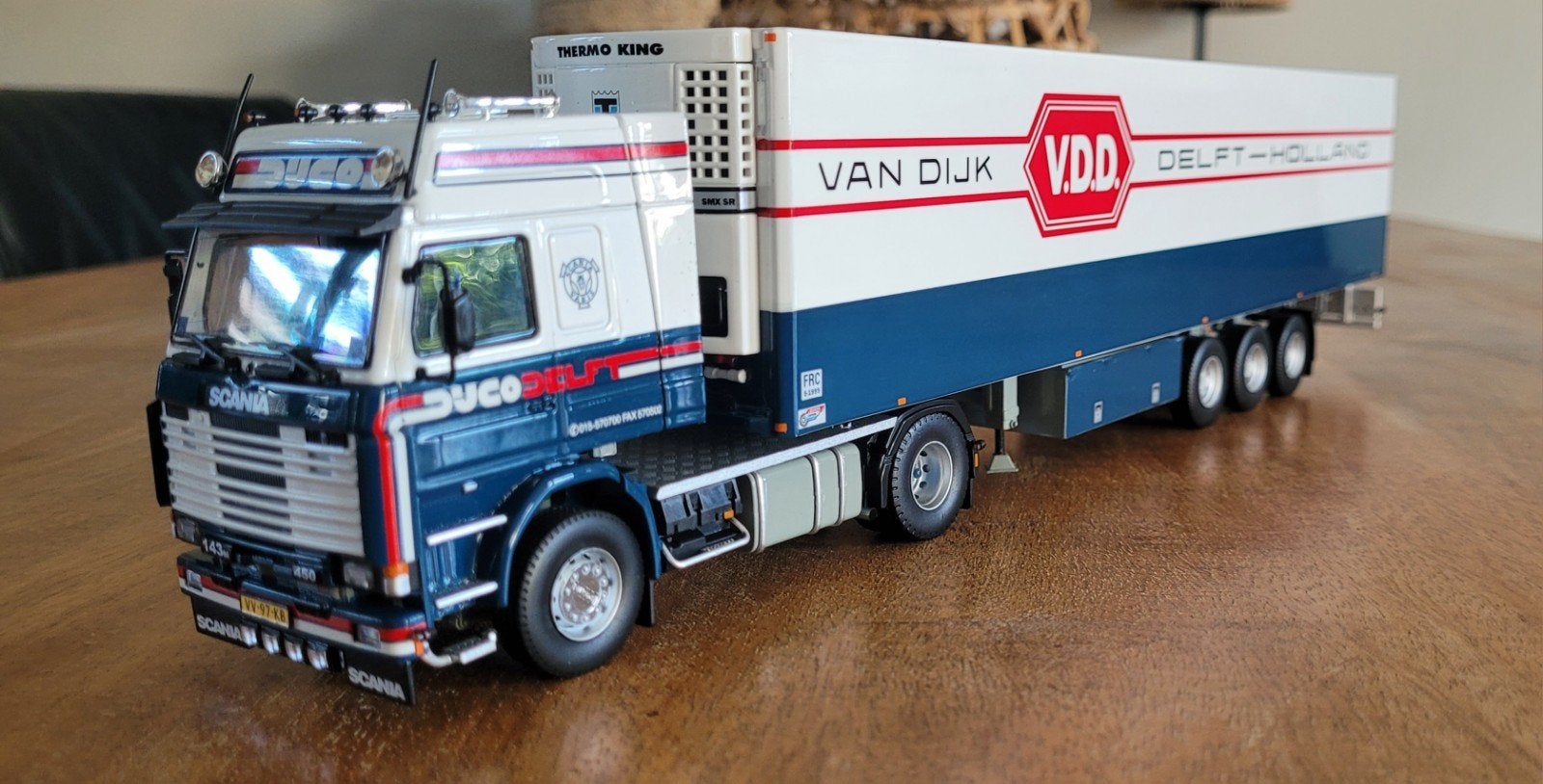 Tekno scania 143 VDD Dijco, Ophalen of Verzenden, Zo goed als nieuw, Bus of Vrachtwagen, Tekno