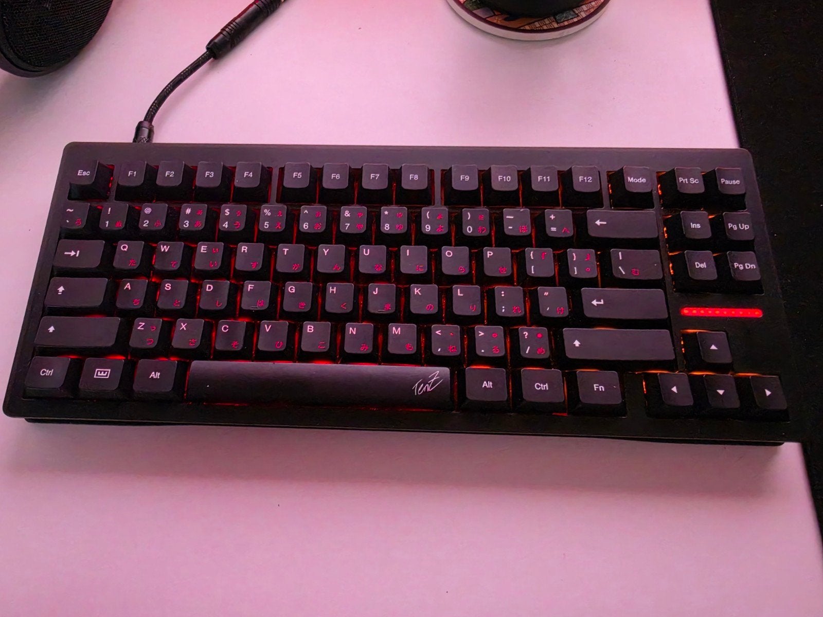Wooting 80HE TenZ edition + premium Wooting kabel, Nieuw, Numeriek, Ophalen of Verzenden, Gaming toetsenbord