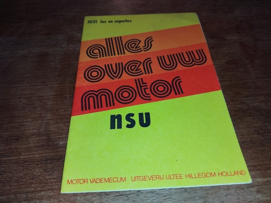 NSU Lux & Super Lux Alles Over Uw Motor Nieuw, Boeken, Motoren, Ophalen of Verzenden, Nieuw