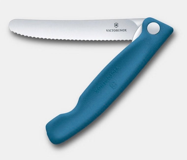 VICTORINOX SWISS CLASSIC PICNIC MES GEKARTELD BLAUW, Info@jefiwild.nl, Nieuw, Victorinox, Zichtenburglaan 64