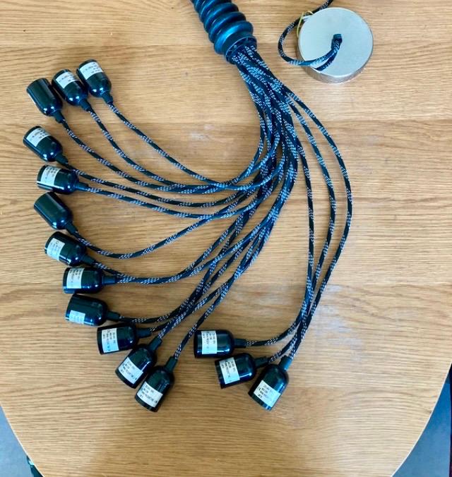 Leitmotiv Bundle hanglamp - LM216 - Zwart/Wit, Huis en Inrichting, Ophalen, Zo goed als nieuw, Kunststof, 75 cm of meer