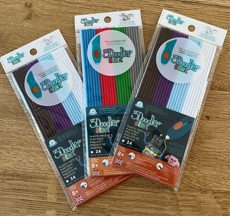 3Doodler Start Plastic Pack - 3x24 stuks, Ophalen of Verzenden, Nieuw, Knutselen