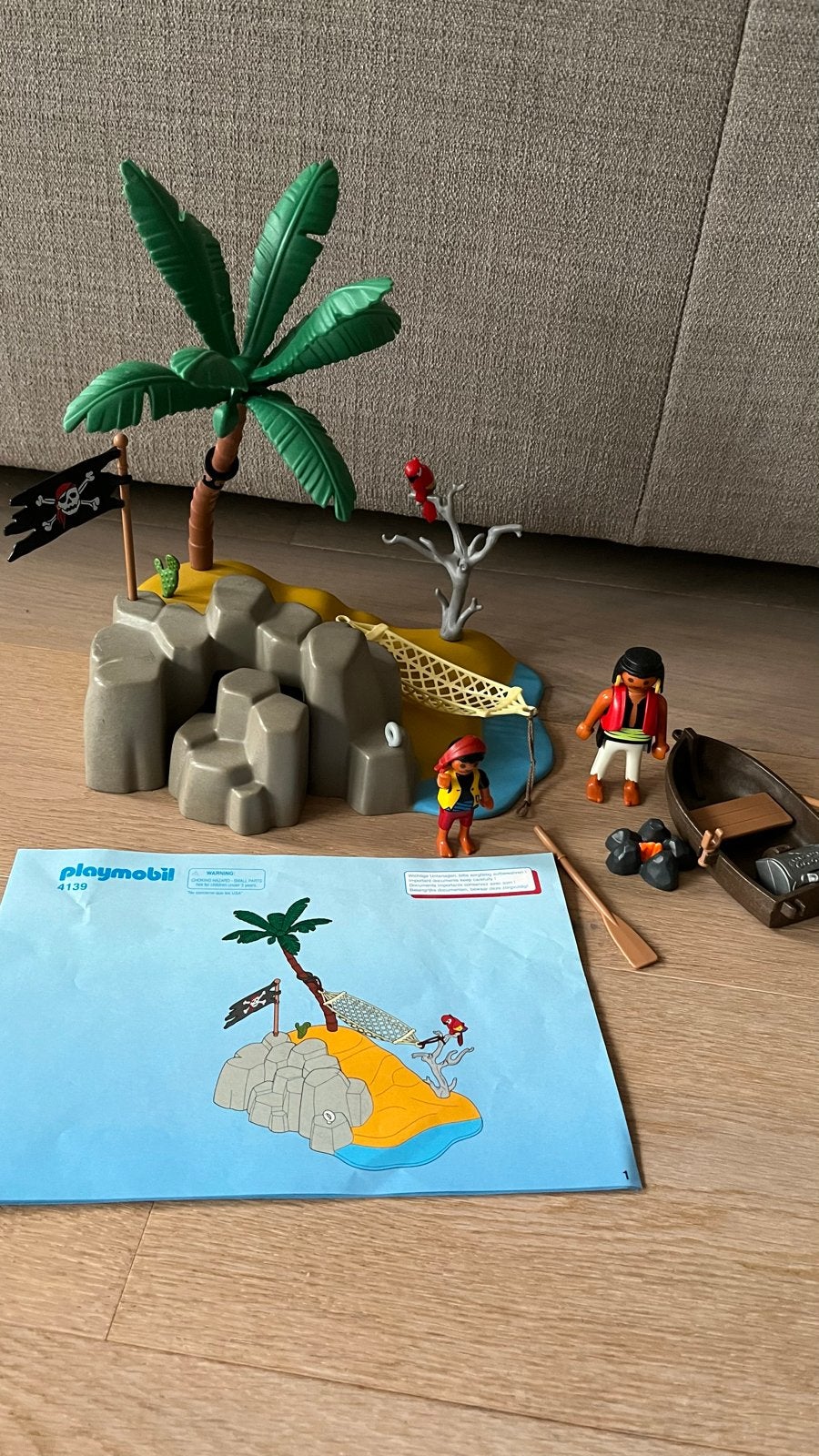 Playmobil Pirateneiland 4139 met figuren en accessoires, Ophalen of Verzenden, Gebruikt