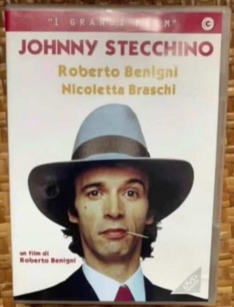 DVD Johnny Stecchino; Roberto Benigni en Nicoletta Braschi, Alle leeftijden, Ophalen of Verzenden, Zo goed als nieuw, Overige gebieden