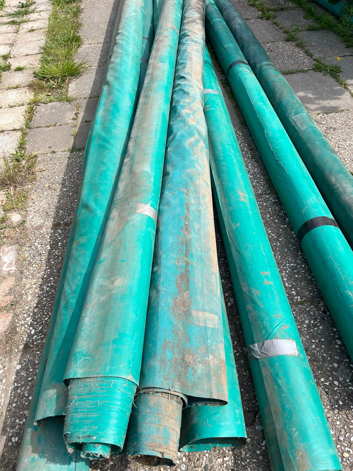Zwaar zeil 5x20 meter (100 m2) - Dik en stevig, Ophalen of Verzenden, Gebruikt, 15 m² of meer, Zeil