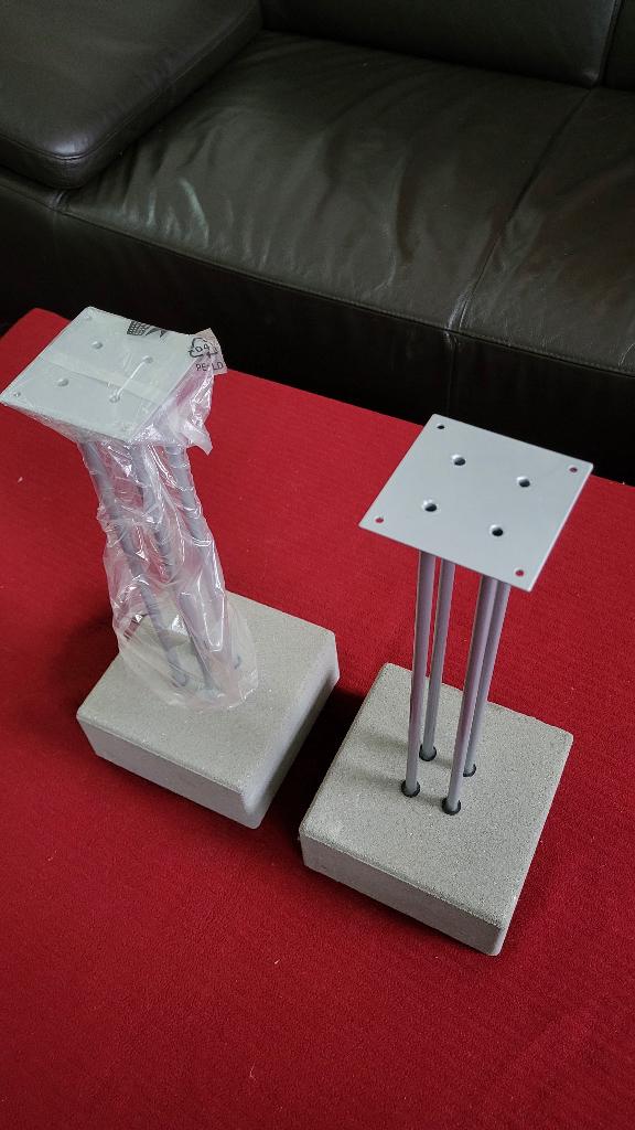 JUTIS concrete standards Speakerstands * Nieuw, Nieuw, 120 watt of meer, Front, Rear of Stereo speakers, Ophalen