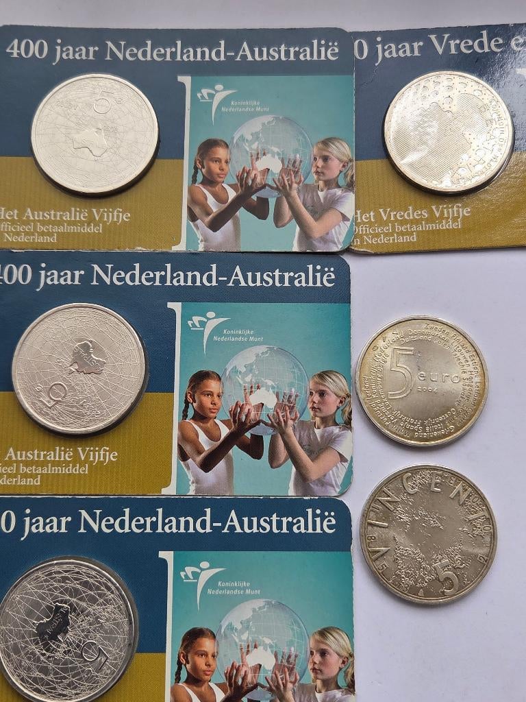 5 euro munten., Postzegels en Munten, Ophalen of Verzenden, Overige landen, 5 euro, Zilver