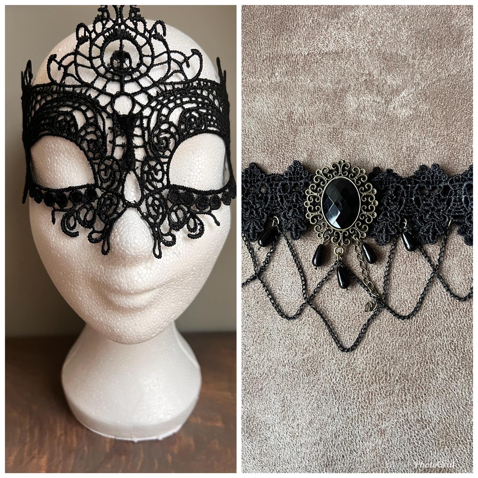 Masker en Halsketting Set - Perfect voor Feestjes, Ophalen of Verzenden, Nieuw, Feestartikel, Carnaval