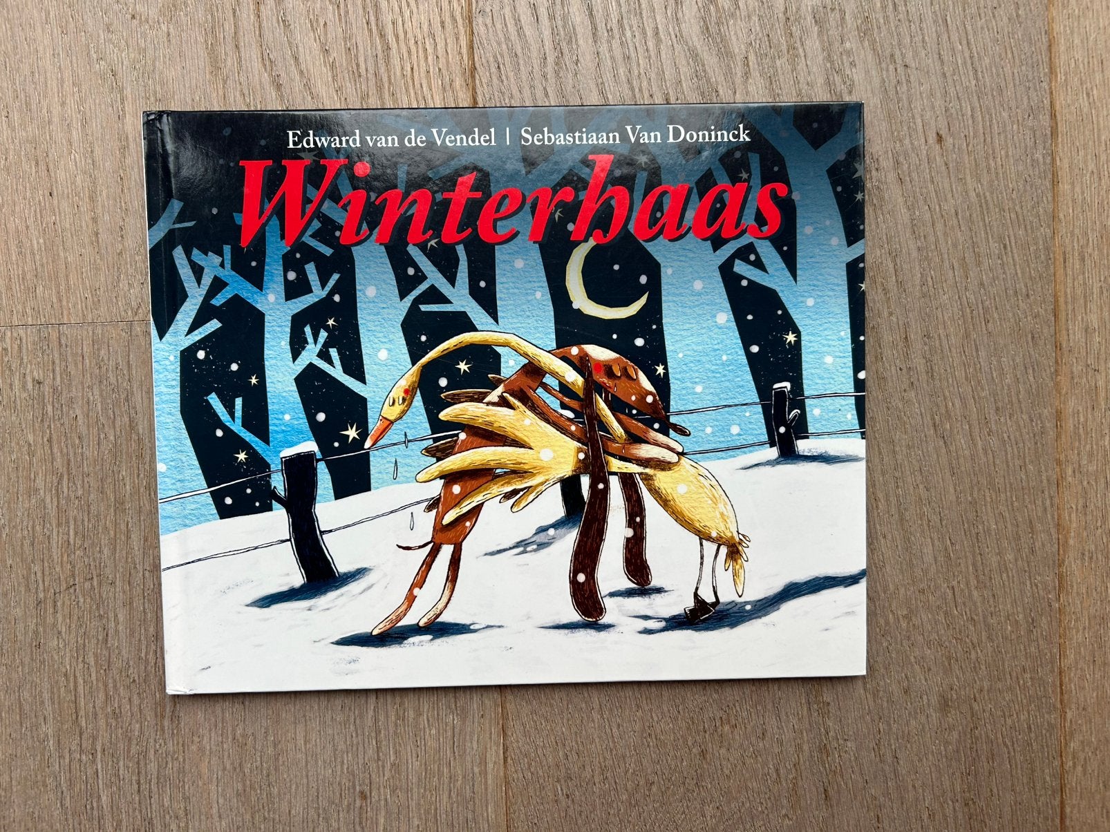 Winterhaas van Edward van de Vendel & Sebastiaan van Doninck, Ophalen of Verzenden, Zo goed als nieuw, Jongen of Meisje, Fictie algemeen