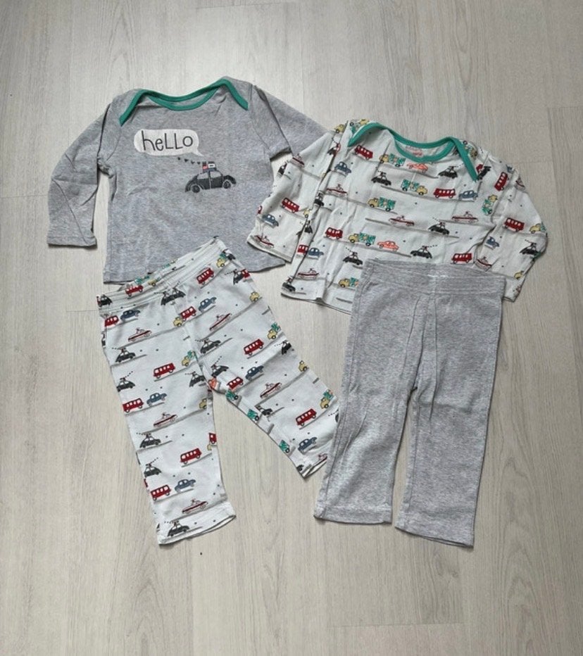Pyjama's maat 74/80 jongen met auto-opdruk, Ophalen, Gebruikt, Jongetje, Nacht- of Onderkleding