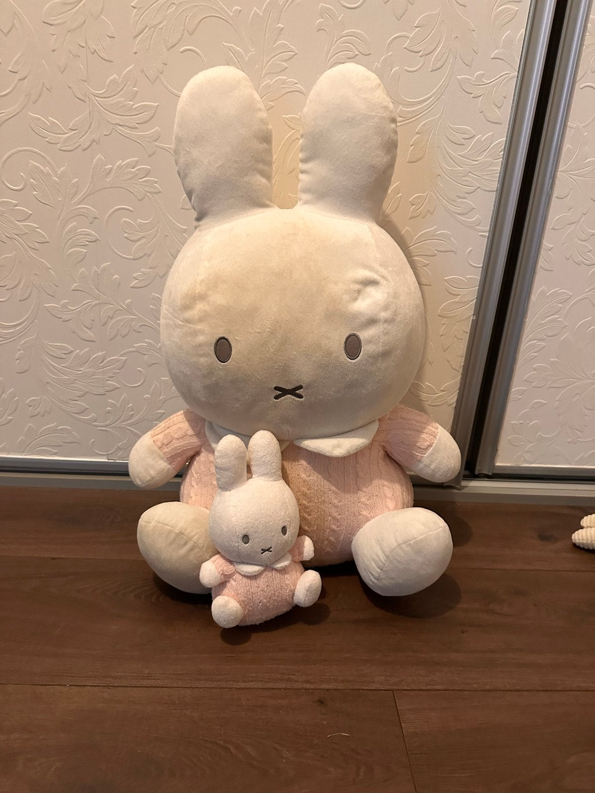 Nijntje knuffel roze - groot, middel en klein, Ophalen, Overige merken, Konijn, Nijntje