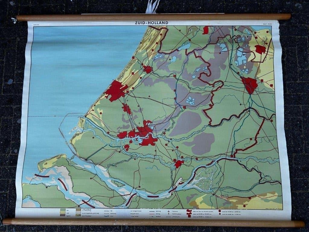 Zuid-Holland, Antiek en Kunst, Ophalen of Verzenden, Aardrijkskunde
