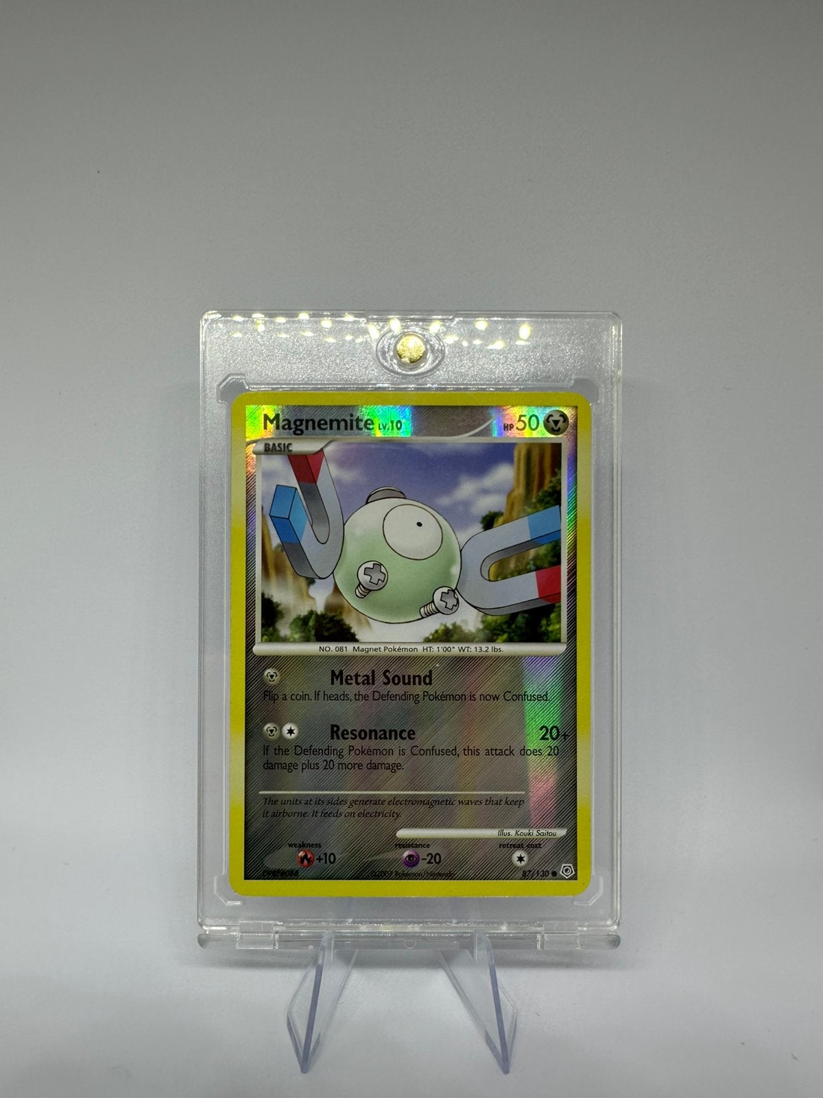Magnemite 87/130 Reverse Holo Diamond & Pearl Pokemon, Ophalen of Verzenden, Zo goed als nieuw