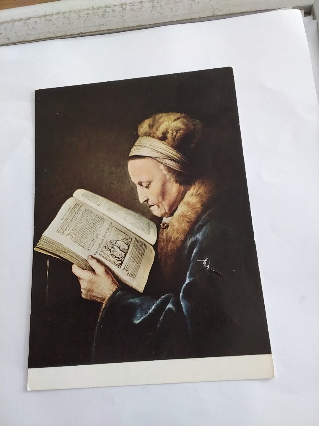 GERARD DOU/    EEN OUDE VROUW (REMBRANDTS MOEDER), Ophalen of Verzenden, 1940 tot 1960, Gelopen