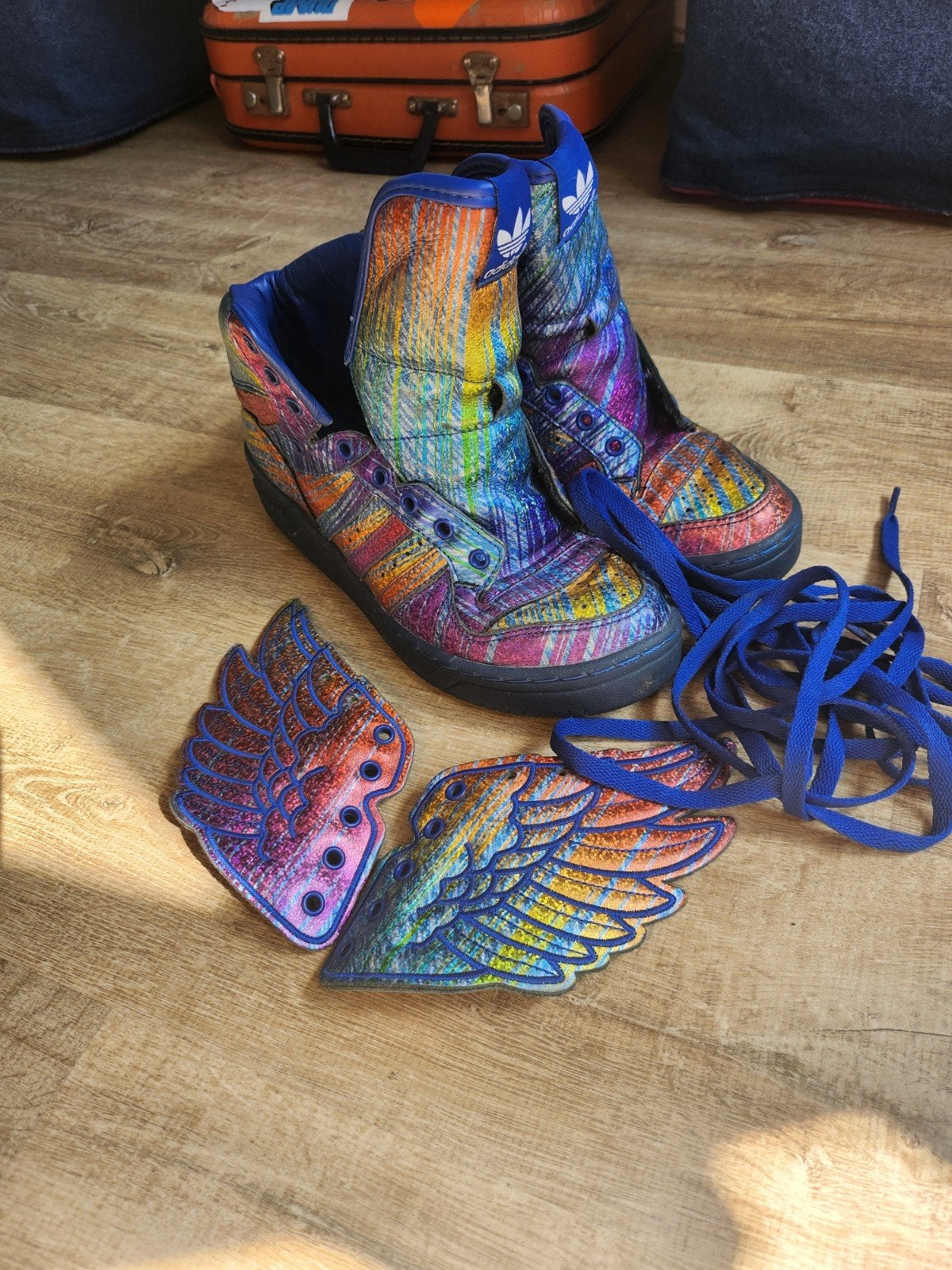 Adidas Jeremy Scott Wings 2.0 Rainbow Sneakers, Overige kleuren, Adidas, Ophalen of Verzenden, Sneakers of Gympen