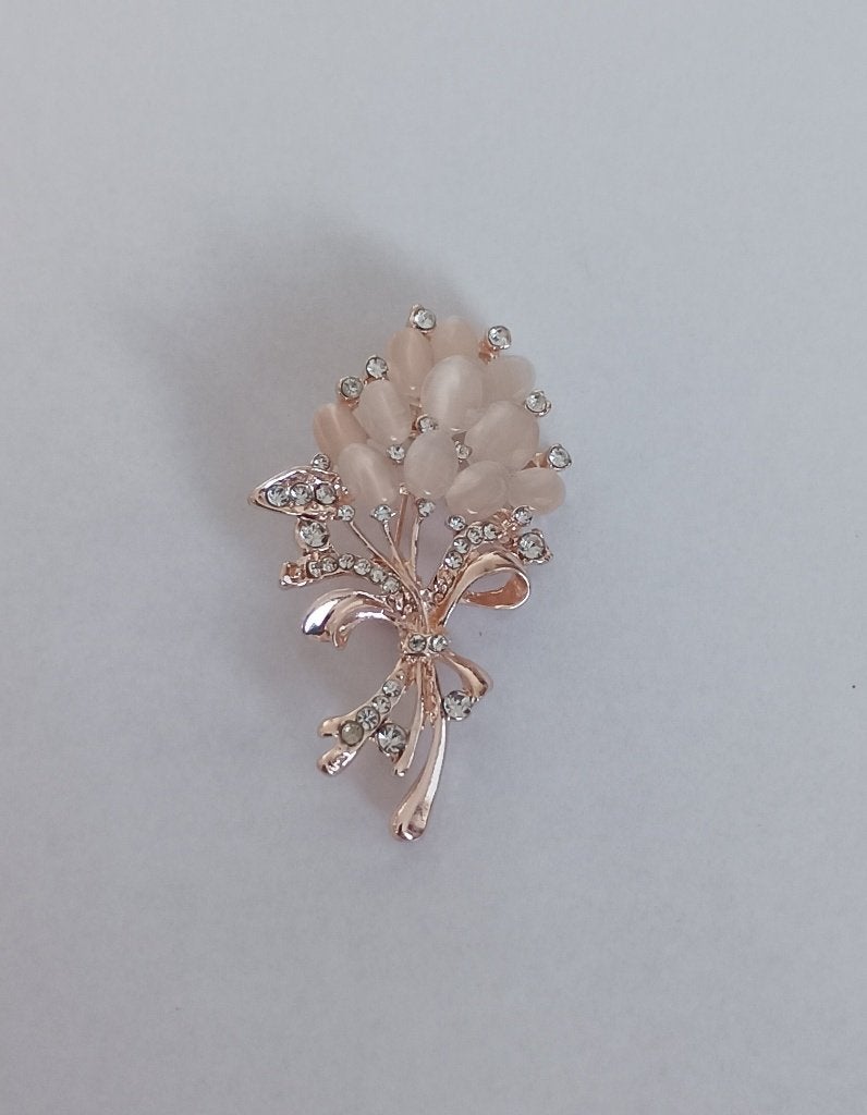 Bloem broche, Overige materialen, 4 tot 7 cm, Overige kleuren, Nieuw