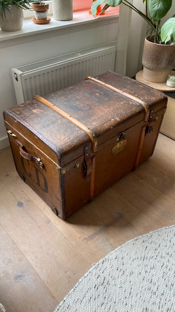 oude kist / hutkoffer / scheepskist, Ophalen, 50 – 75, Gebruikt, 50 tot 100 cm