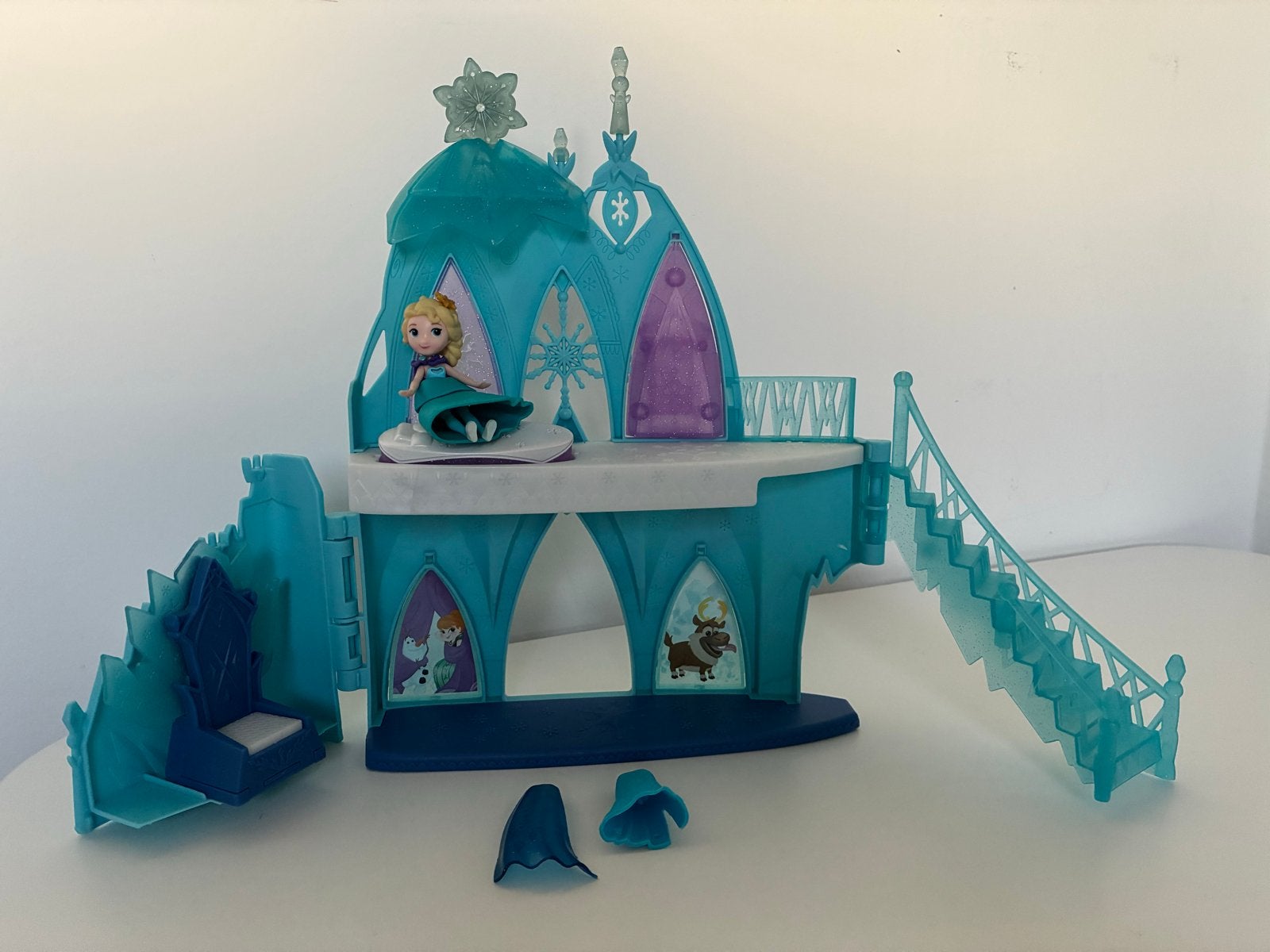Disney Frozen Elsa's IJskasteel Speelset met Elsa Pop, Ophalen of Verzenden, Zo goed als nieuw, Meisje