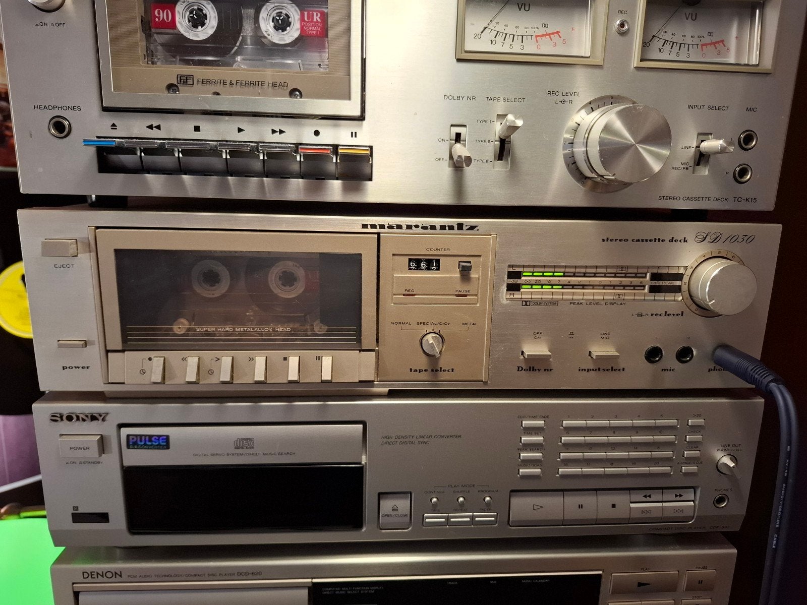 Marantz SD1030 Stereo Cassettedeck - Vintage Hifi, Ophalen, Enkel, Marantz, Tiptoetsen