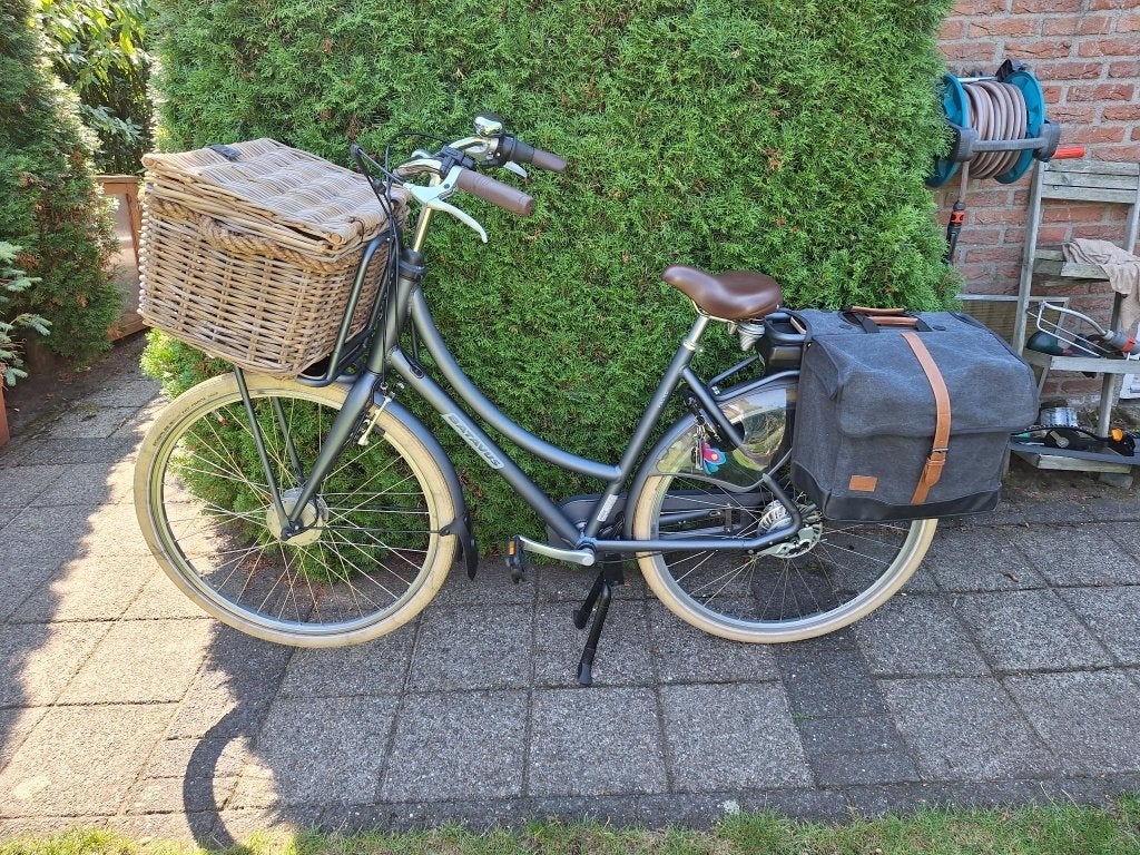 Batavus elektrische transport fiets - met mand, 55 tot 59 cm, Ophalen, Gebruikt, Batavus