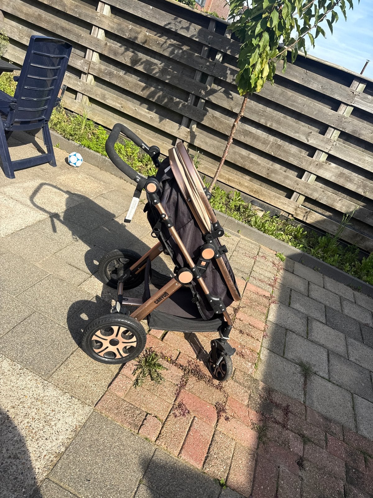 Babyton Kinderwagen - Zwart/Roségoud, Ophalen of Verzenden, Zo goed als nieuw, Kinderwagen, Overige merken