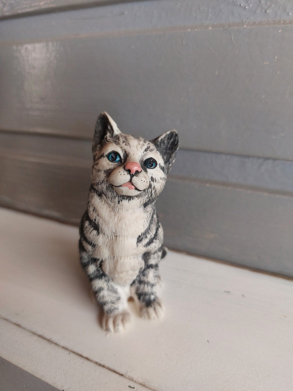 Nigri Handgesneden Kattenbeeldje - Made in Italy, Ophalen of Verzenden, Zo goed als nieuw, Dier